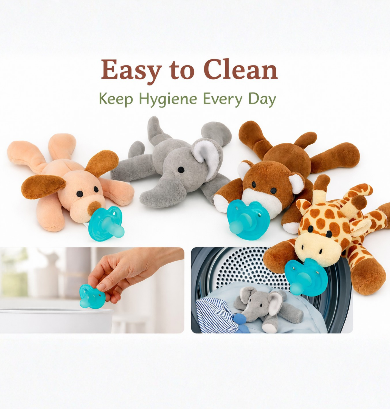 Peluche Attache Tétine Bébé – Image 4