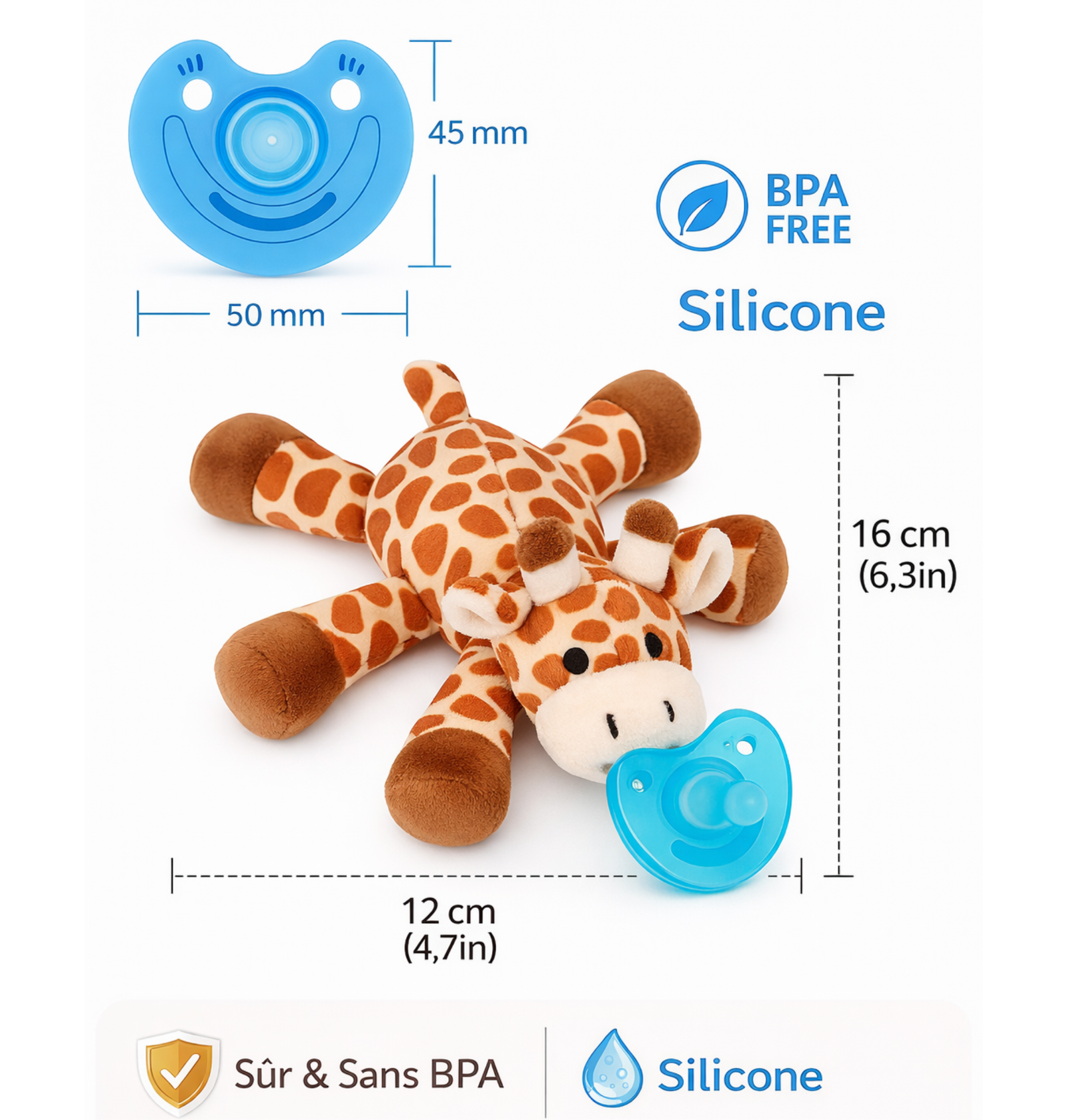 Peluche Attache Tétine Bébé – Image 3